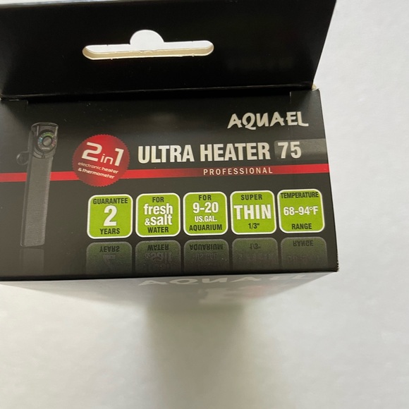 Aquael Ultra Aquarium Heater for Freshwater/Saltwater Aquariums 75 Watt $65 - Picture 6 of 6